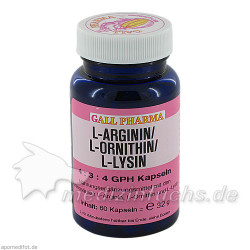 L-ARGININ/L-ORNITHIN/L-LYSIN 4:3:4 GPH, 60 ST – PZN 4131880