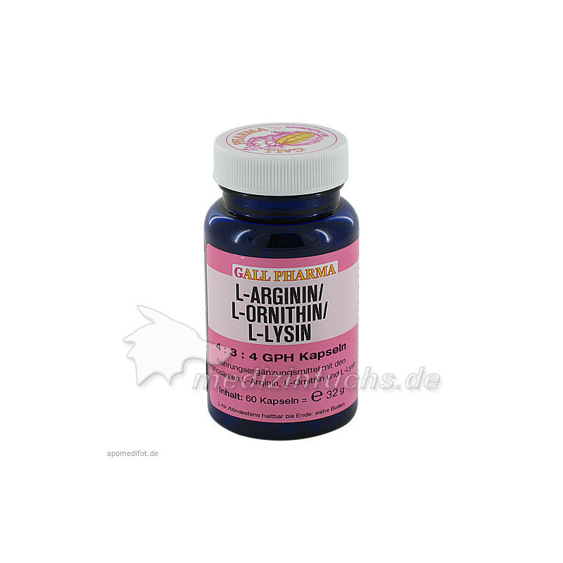 L-ARGININ/L-ORNITHIN/L-LYSIN 4:3:4 GPH, 60 ST – PZN 4131880
