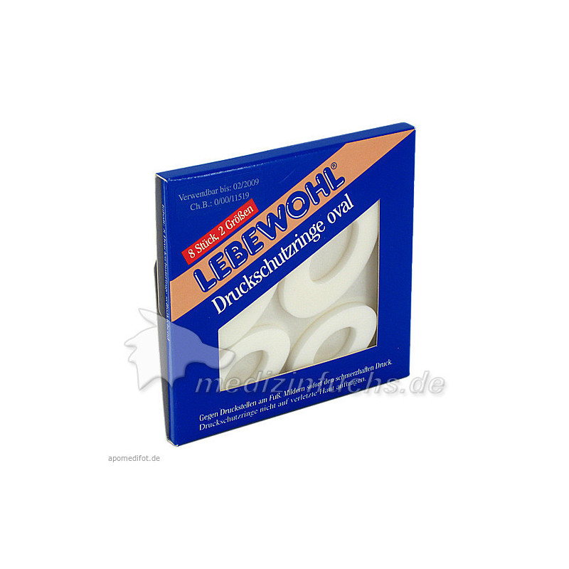 LEBEWOHL DRUCKSCH RINGE OV, 8 ST – PZN 620398