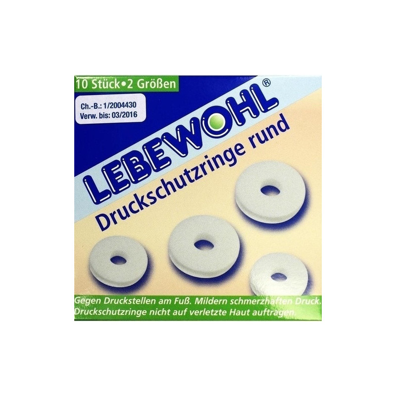 LEBEWOHL DRUCKSCH RINGE RU, 10 ST – PZN 620406