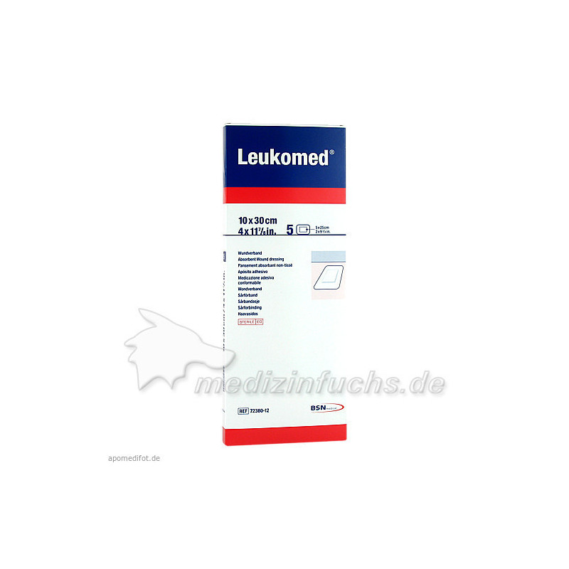 LEUKOMED STERILE PFLASTER 10x30 cm, 5 ST – PZN 1050833