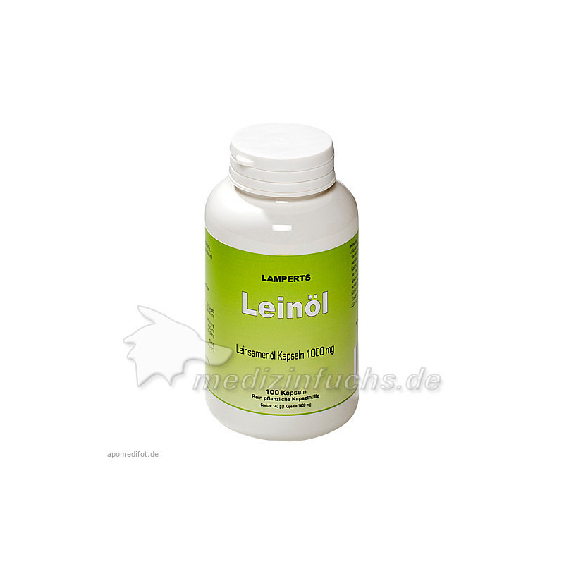 Leinöl 1000mg Lamperts, 100 ST – PZN 9633876