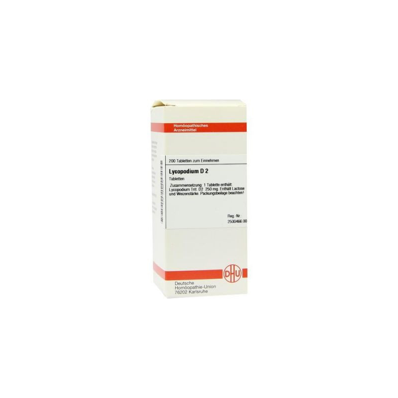 Lycopodium D 2 Tabletten (200 stk) – PZN 2926612
