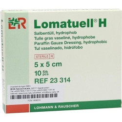 Lomatuell H Salbentüll 5x5cm, 10 ST – PZN 1908204