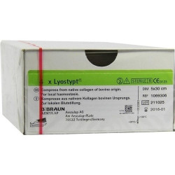 Lyostypt 5x30cm Kollagen Haemostyptikum Vlies, 4 ST – PZN 811974