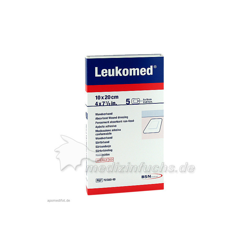 LEUKOMED STERILE PFLASTER 10x20 cm, 5 ST – PZN 1050744