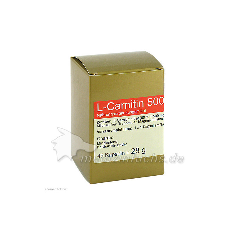 L-Carnitin 500, 45 ST – PZN 2254348