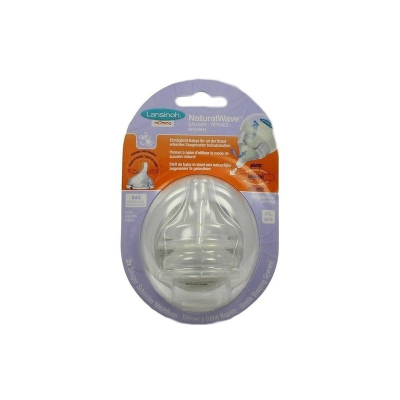 Lansinoh mOmma NaturalWave - Sauger S, 2 ST – PZN 2669859
