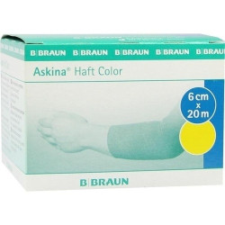 Askina Haft Color gelb 6cmx20m, 1 ST – PZN 7343507