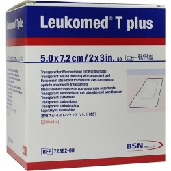 LEUKOMED TRANSP. PLUS STERILE PFL. 7.2x5 cm, 50 ST – PZN 1051040