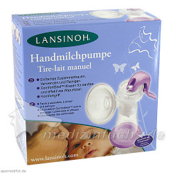 LANSINOH Handmilchpumpe mit 2x150ml Flaschen, 1 P – PZN 4039849