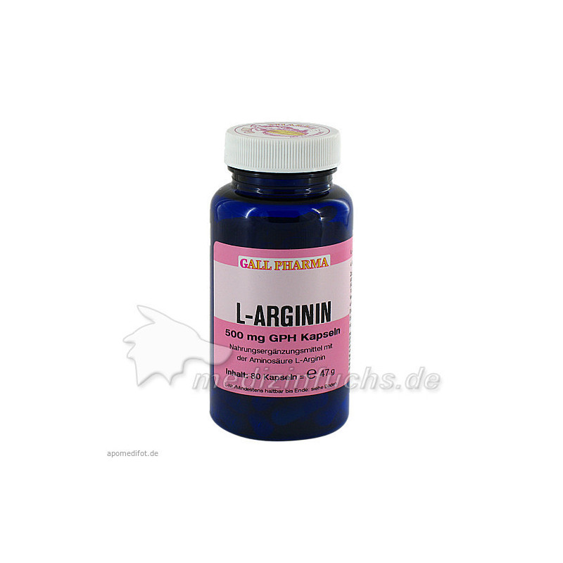 L-Arginin 500mg GPH Kapseln, 80 ST – PZN 1398068