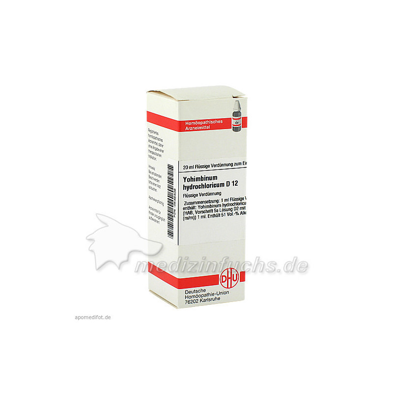 YOHIMBINUM HYDROCHLORICUM D 12 Dilution, 20 ML – PZN 546408