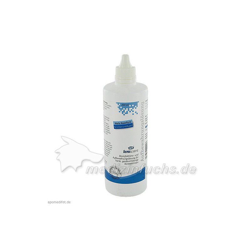 lenscare Aufbewahrungslösung für harte Linsen, 200 ML – PZN 4024121