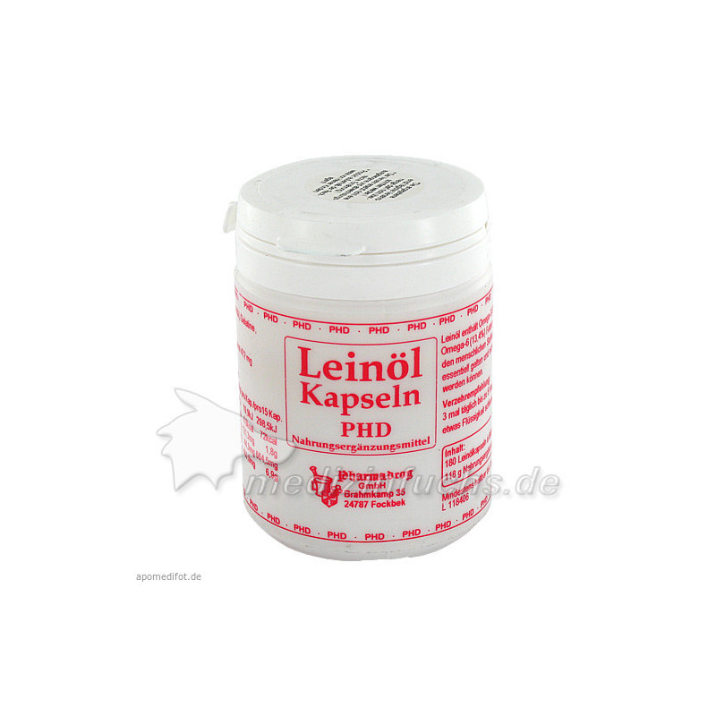 Leinöl Kapseln, 180 ST – PZN 2520519
