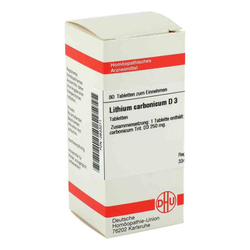 Lithium Carb. D 3 Tabletten (80 stk) – PZN 2633011
