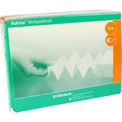 ASKINA Verbandmull 5 m zick-zack, 1 ST – PZN 6874680