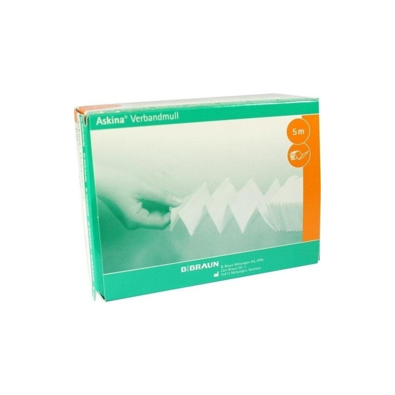ASKINA Verbandmull 5 m zick-zack, 1 ST – PZN 6874680