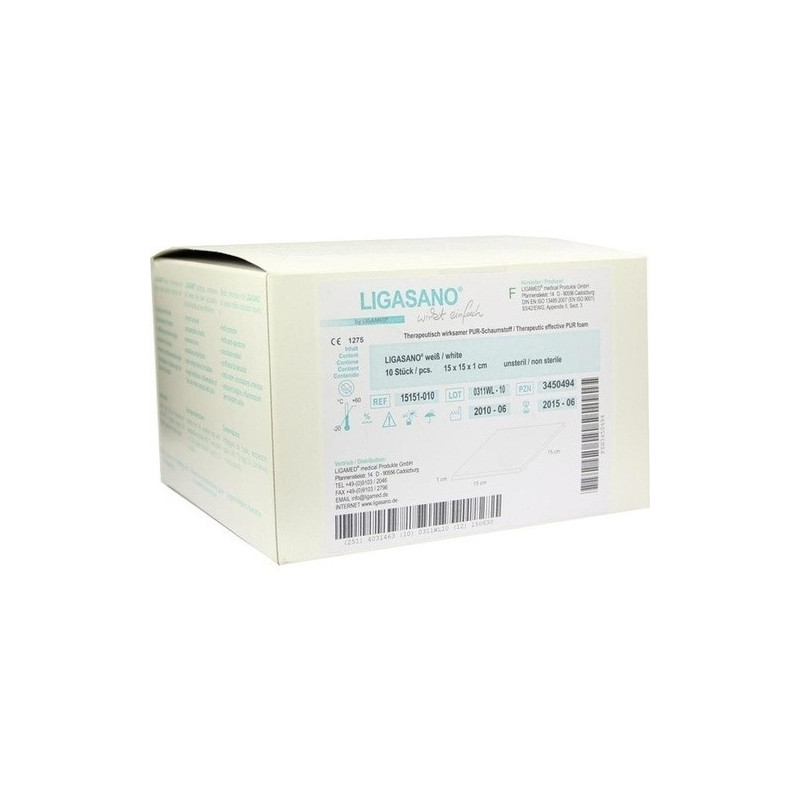 LIGASANO PADS 15X15X1CM, 10 ST – PZN 3450494