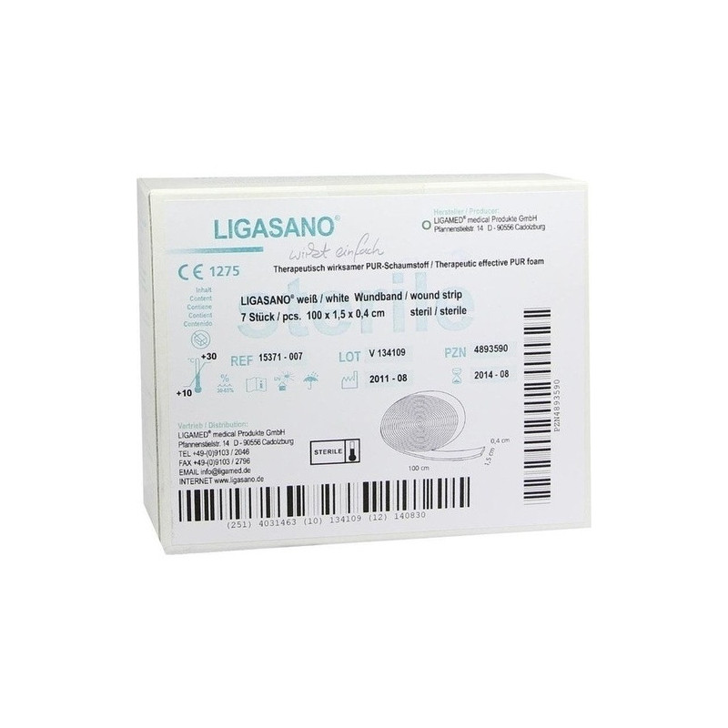 Ligasano Wundband Mini steril 100x1.5x0.4cm, 7 ST – PZN 4893590