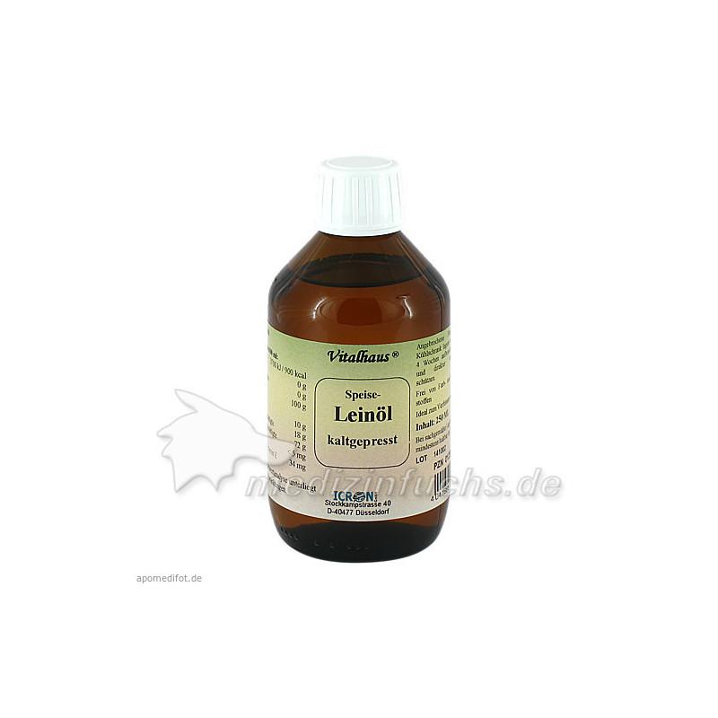 Leinoel Kaltgepresst Vitalhaus, 250 ML – PZN 1295351