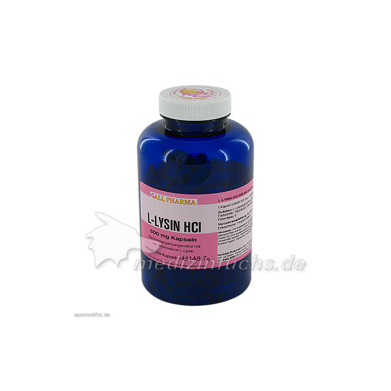L-LYSIN 500mg, 250 ST – PZN 1290603