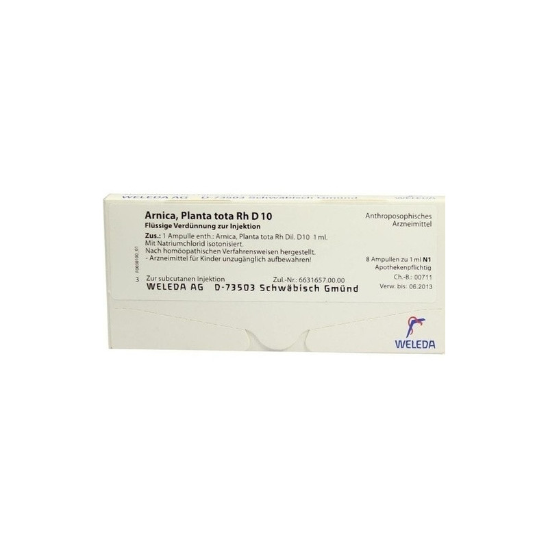 ARNICA PLANTA TOTA RH D10, 8X1 ML – PZN 1618297