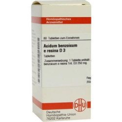 Acidum Benzoicum E.res. D 3 Tabletten (80 stk) – PZN 2121386