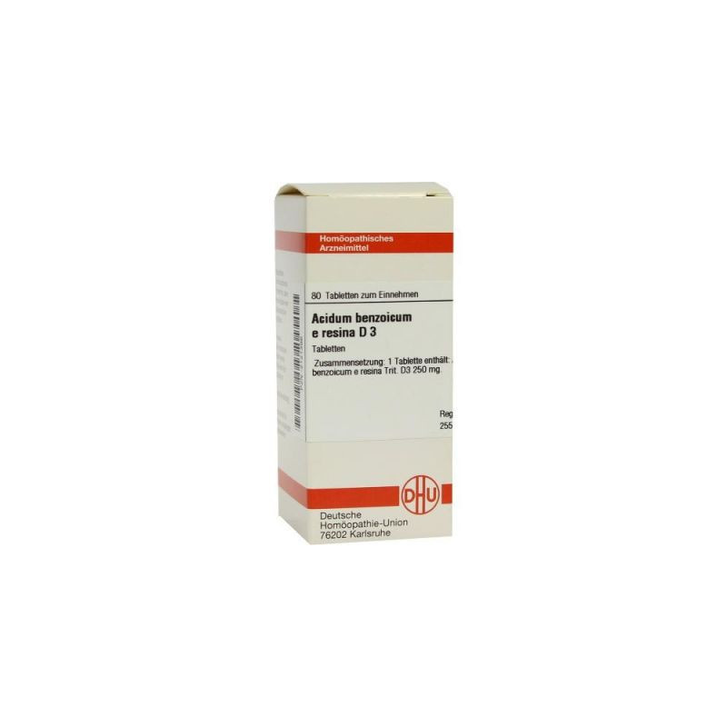 Acidum Benzoicum E.res. D 3 Tabletten (80 stk) – PZN 2121386