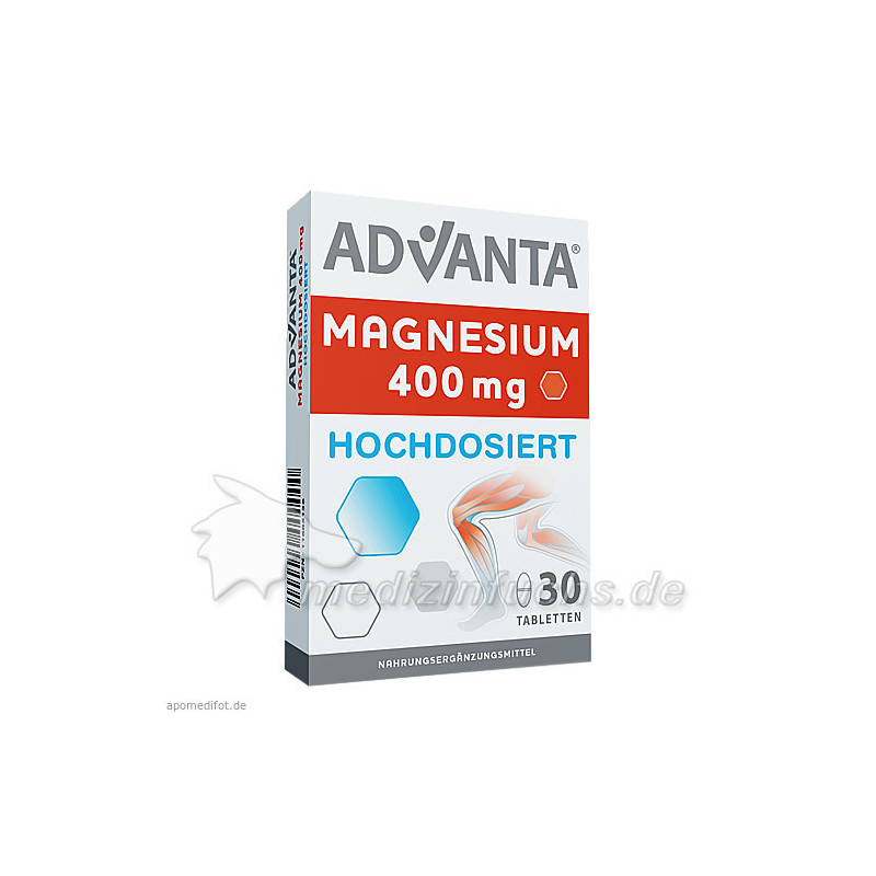 Advanta Magnesium 400mg, 30X1.3 G – PZN 11685136