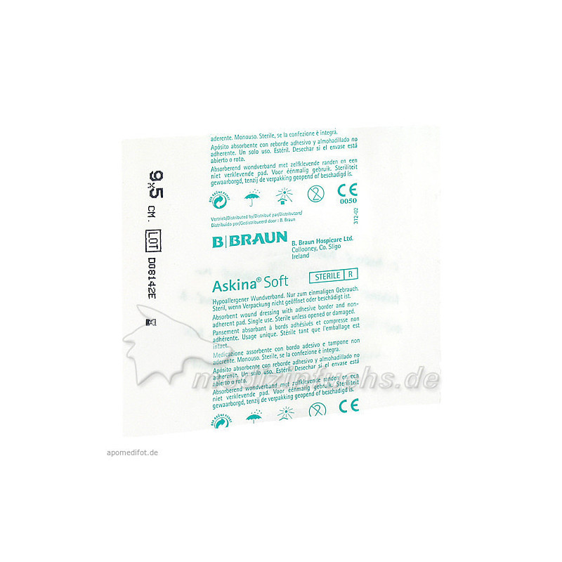 ASKINA SOFT STERIL 9X5CM HYPOALLERGENER WUNDVERBAN, 50 ST – PZN 6645896