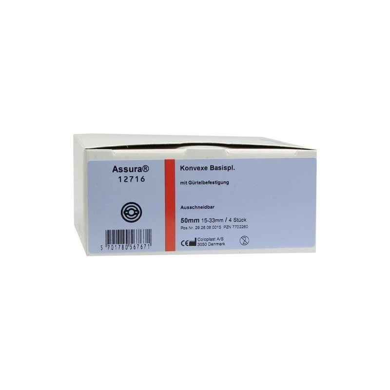 ASSURA Konvexe Basisplatten ausschneidbar R. 50mm, 4 ST – PZN 7702260