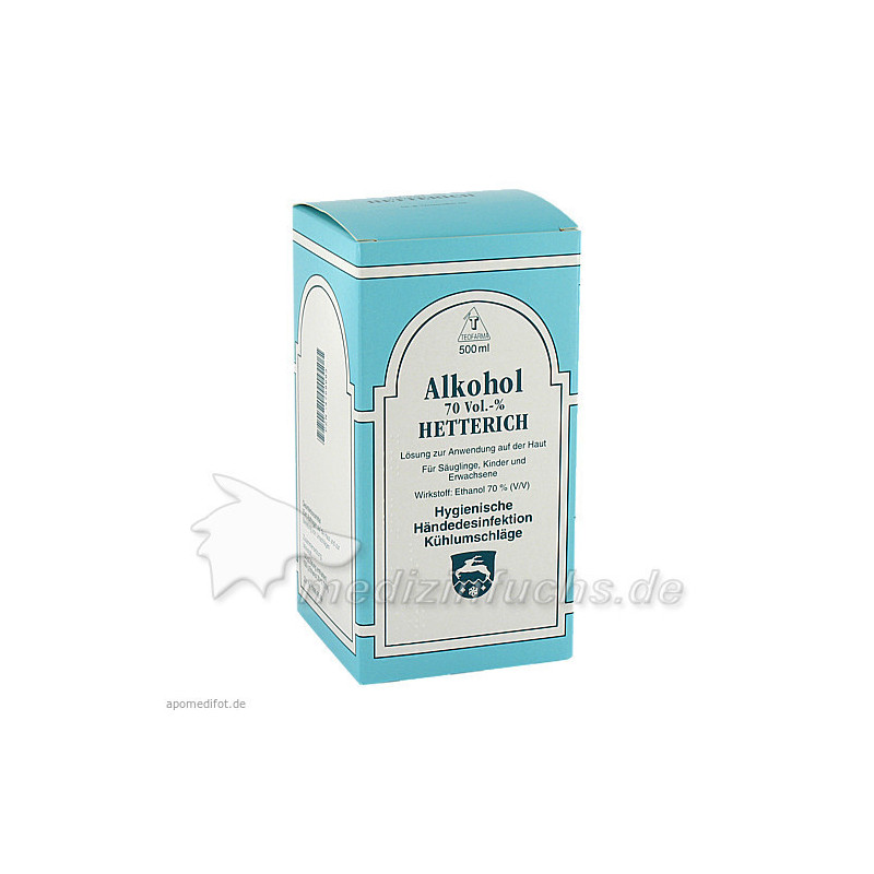 ALKOHOL 70 VOL % HETTERICH, 500 ML – PZN 4769683