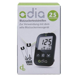 adia Blutzuckerteststreifen, 25 ST – PZN 12658495