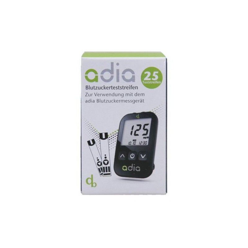 adia Blutzuckerteststreifen, 25 ST – PZN 12658495