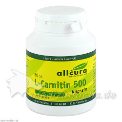 L-Carnitin Kapseln 500, 60 ST – PZN 586052