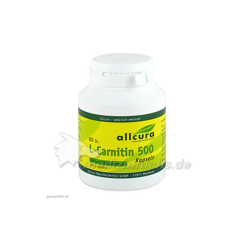 L-Carnitin Kapseln 500, 60 ST – PZN 586052