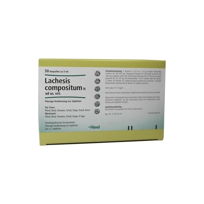 LACHESIS COMPOSITUM N ad us.vet.Ampullen, 50 ST – PZN 52830