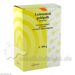 Leinsamen goldgelb geschrotet, 500 G – PZN 747035