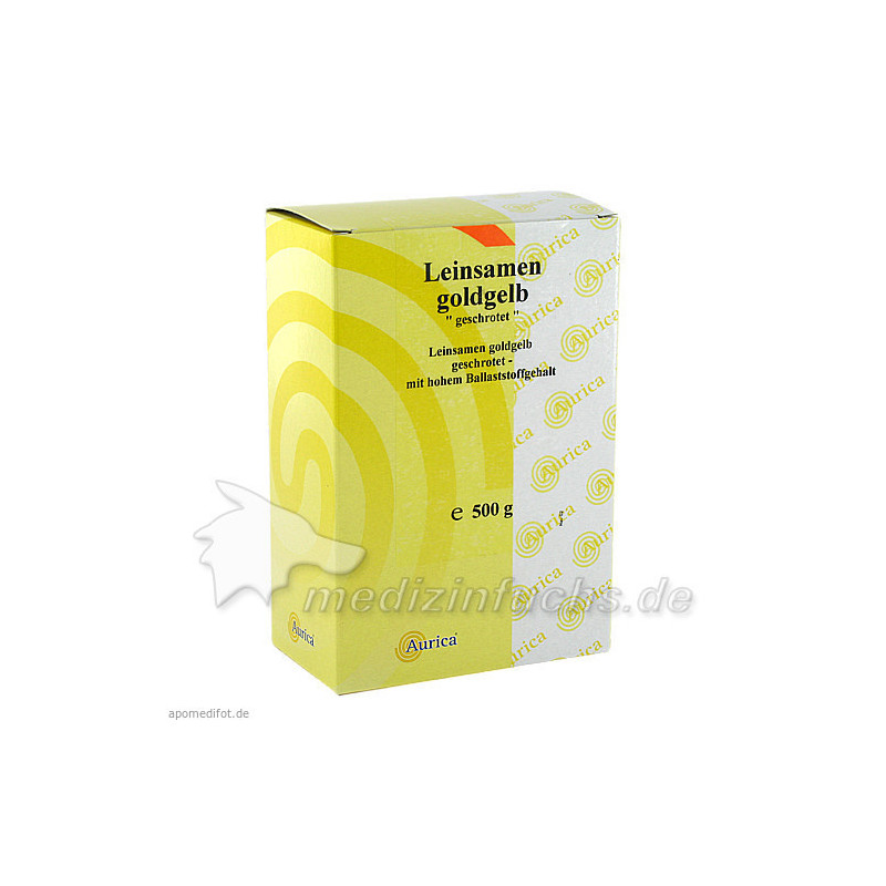Leinsamen goldgelb geschrotet, 500 G – PZN 747035