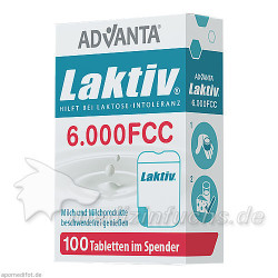 LAKTIV ADVANTA Laktasetabletten 6000 FCC 7g, 100 ST – PZN 11282059