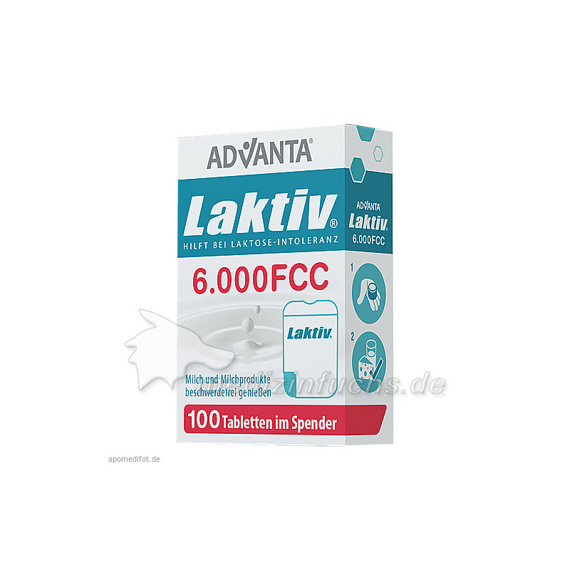 LAKTIV ADVANTA Laktasetabletten 6000 FCC 7g, 100 ST – PZN 11282059