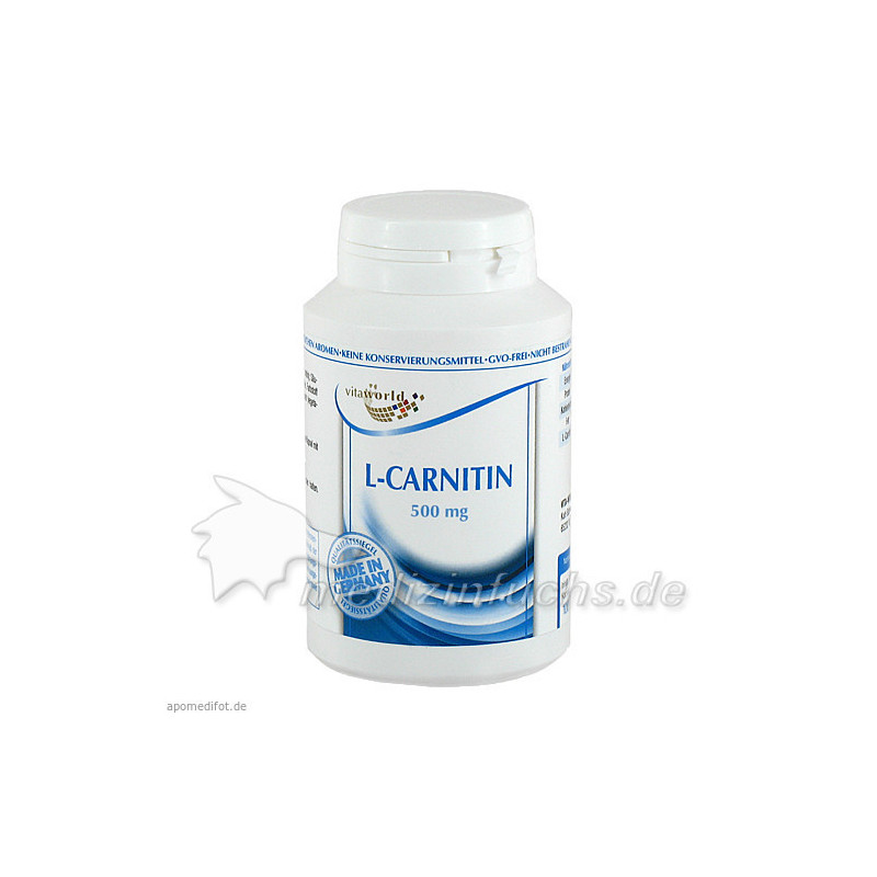 L-Carnitin 500mg, 100 ST – PZN 4682083