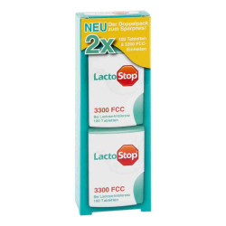 Lactostop 3.300 Fcc Tabletten Klickspender Dop.pa. (2X100 stk) – PZN 10941761