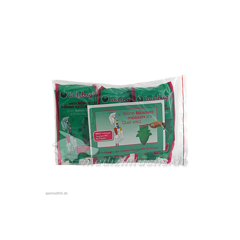 ladybag Taschen-WC für Frauen, 3 ST – PZN 647405