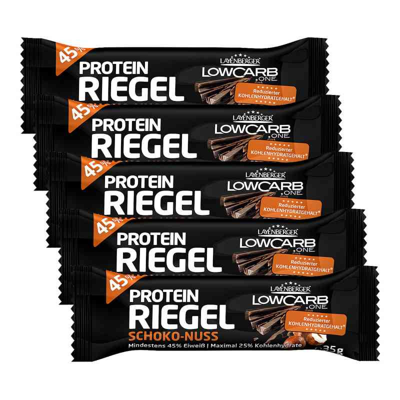 Layenberger Lowcarb.one Protein-riegel Schoko-nuss (5x35 g) – PZN 8100459