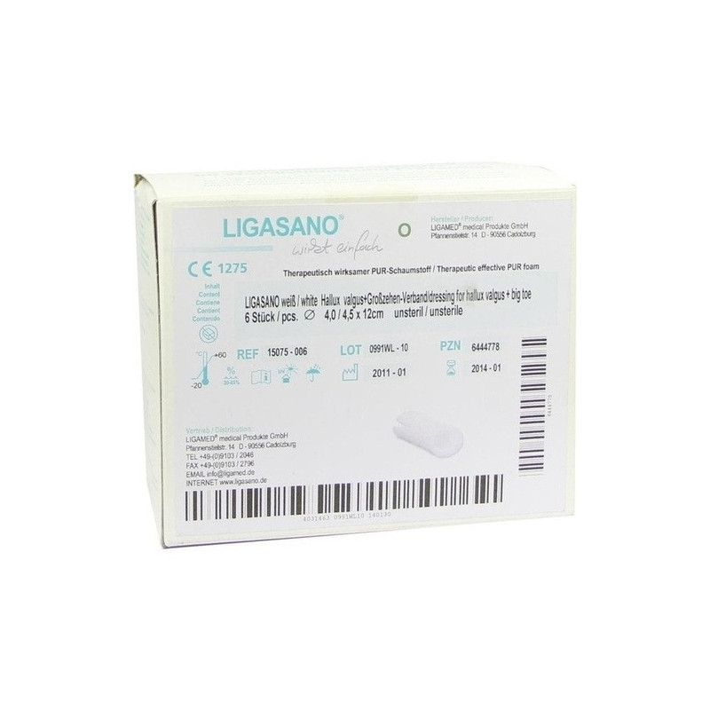 Ligasano weiß Hallux Valgus Poster, 6 ST – PZN 6444778