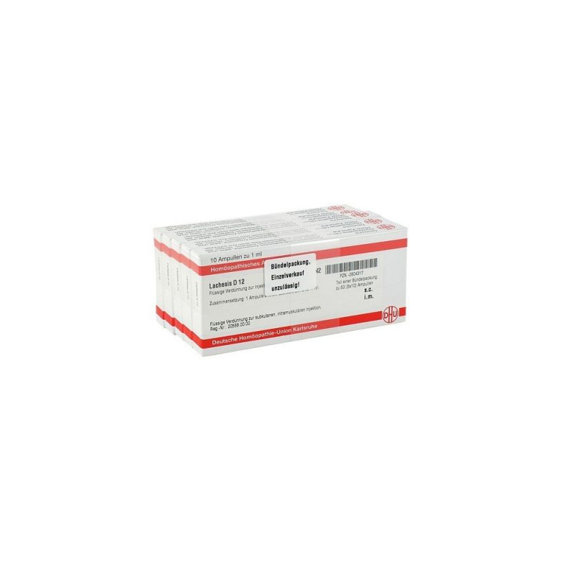 Lachesis D 12 Ampullen (50X1 ml) – PZN 2804317