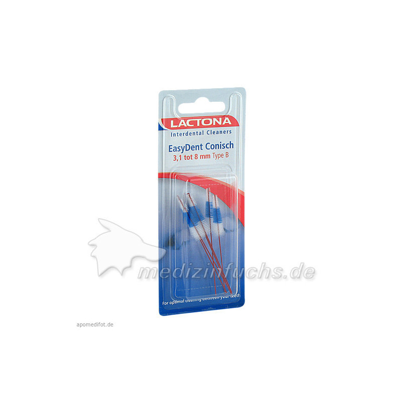 Lactona Easy Dent Interdent. Bür.3.1-8mm konisch, 6 ST – PZN 7232541
