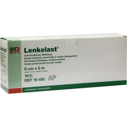 LENKELAST 6 cmx5 m weiß o.Zellglas, 10 ST – PZN 4760676